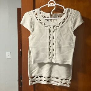 2 piece Bebe bodycon skirt and top !!